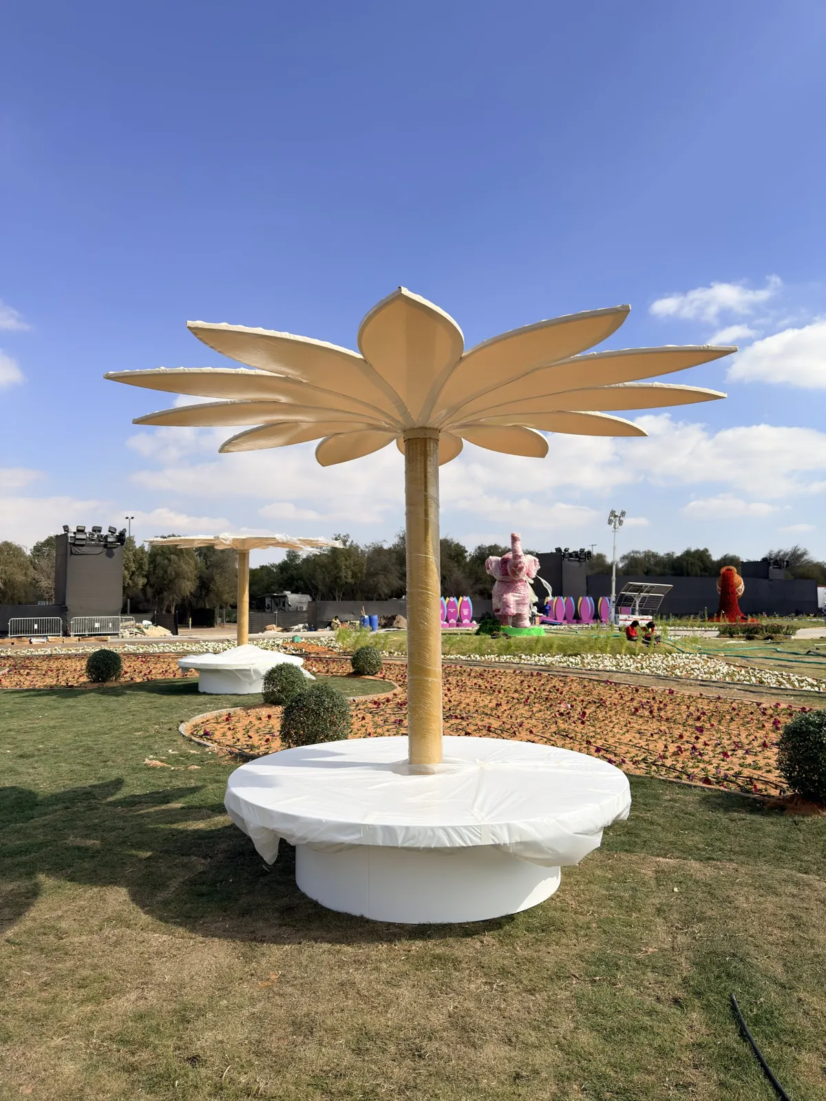 Al Ain Flower Festival — event infrastructure · Canopy detail