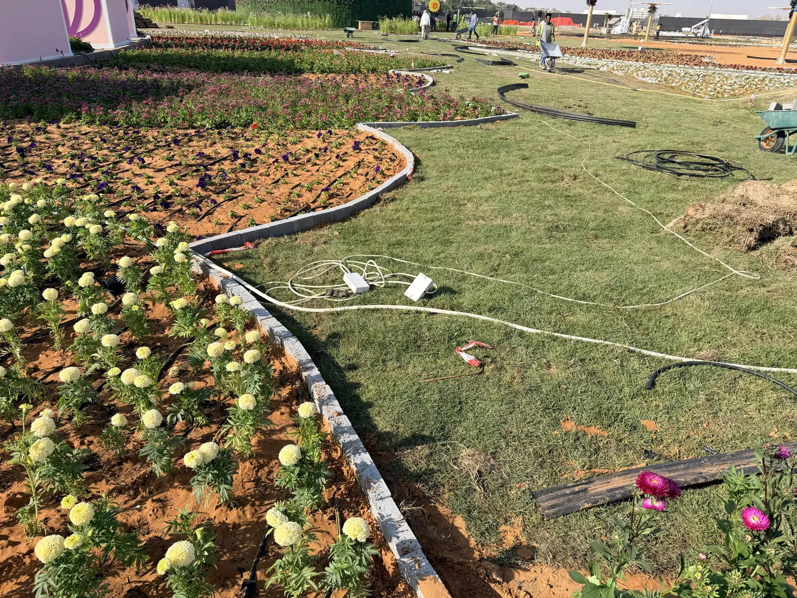Flower Festival infrastructure · Flower beds