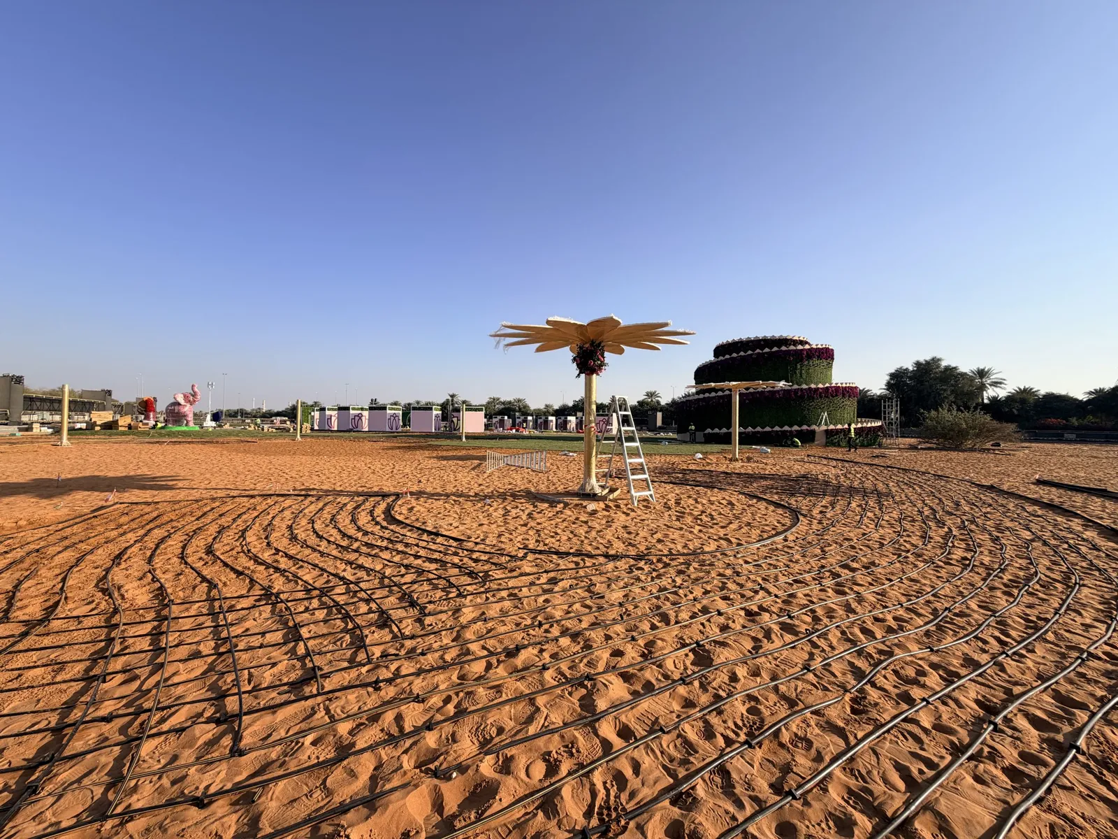Flower Festival infrastructure · Irrigation network