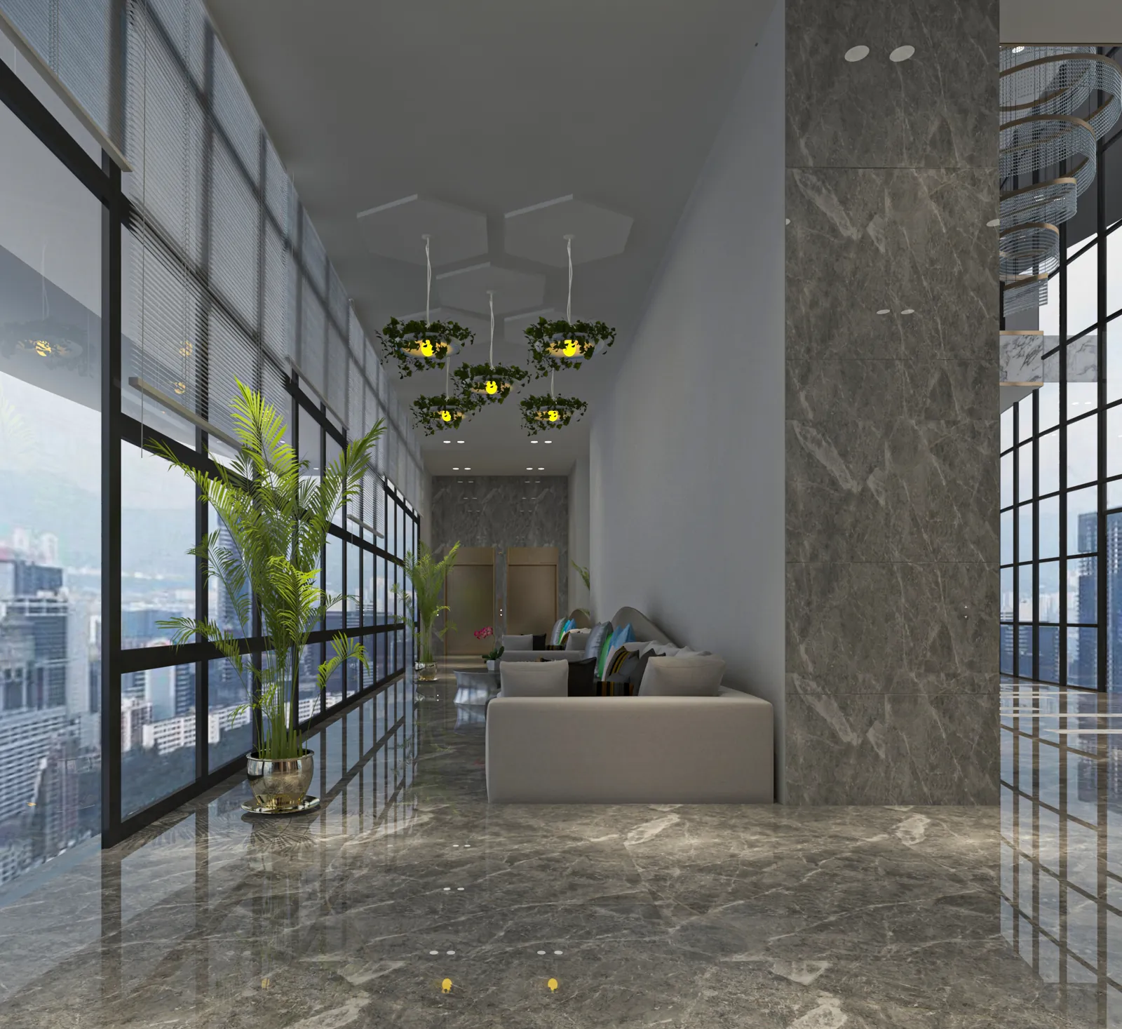 Reception atrium · hospital