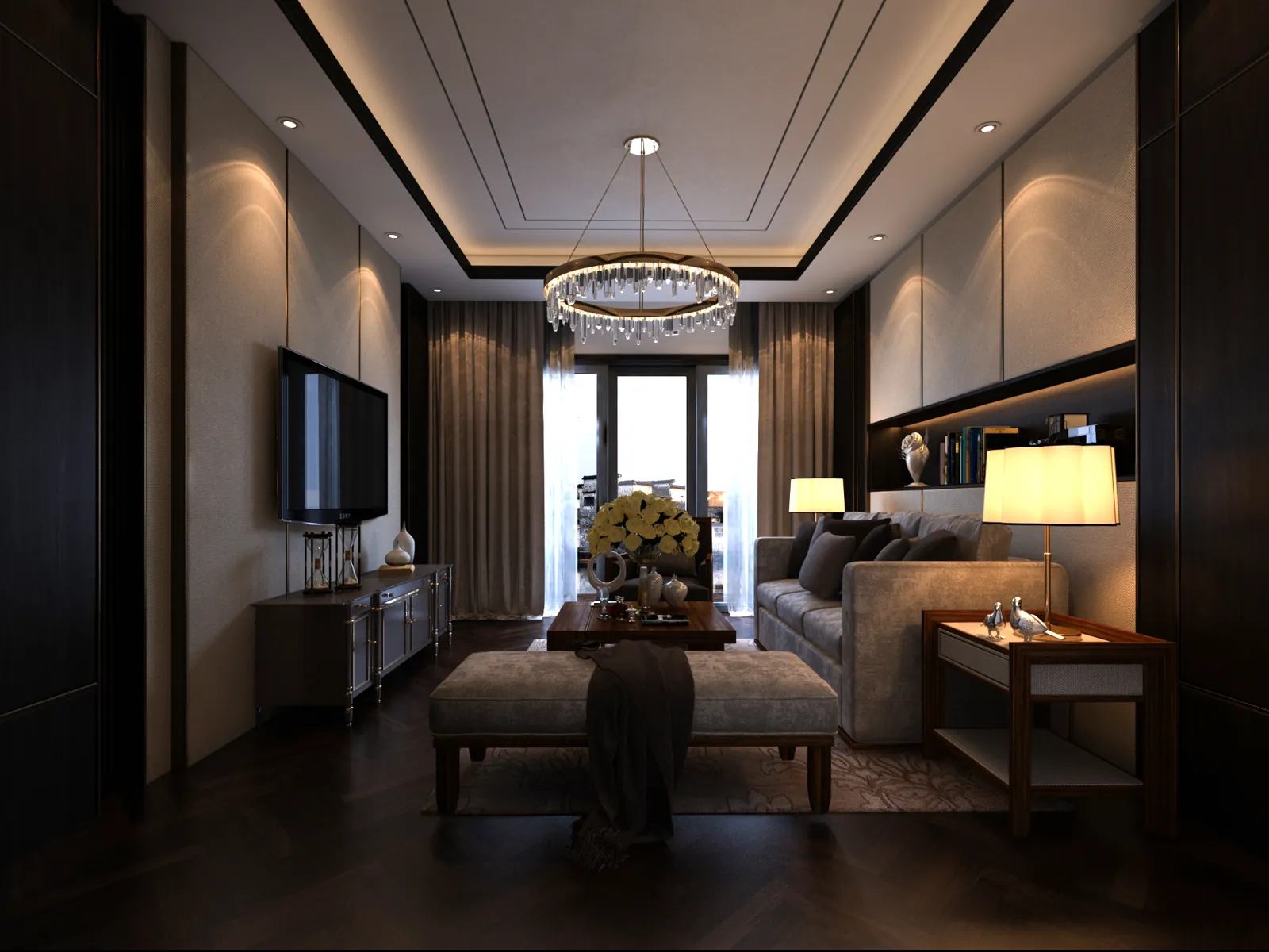 Living room · media wall