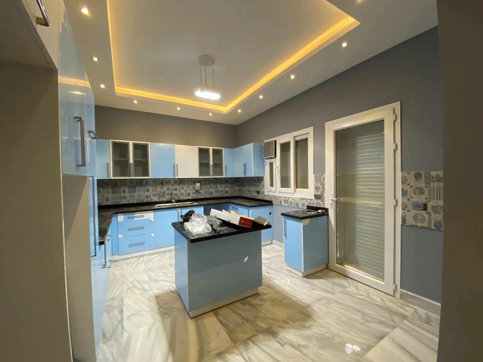 Private residential and finishing · Kitchen · delivered finishing